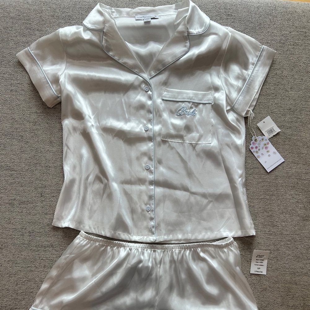 NWT bride PJ set